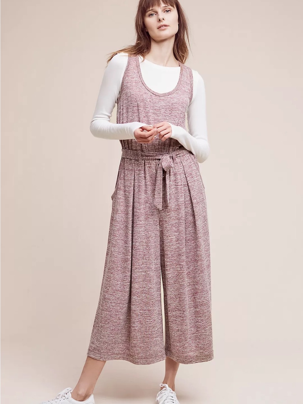 Anthropologie Saturday Sunday Saunter tie waist jumpsuit - Picture 4 of 8